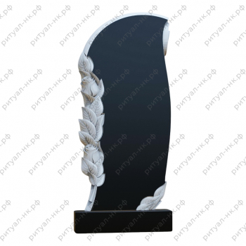 Резной памятник цветы № 114