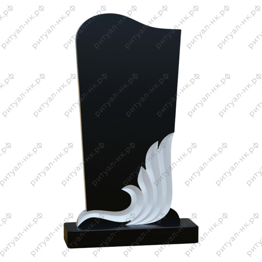 Резной памятник с пламенем № 7