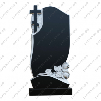 Резной памятник цветы № 69