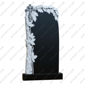 Резной памятник с деревом № 26