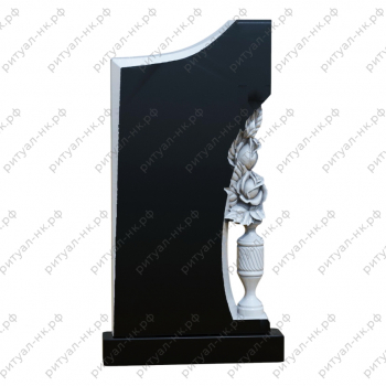 Резной памятник цветы № 27