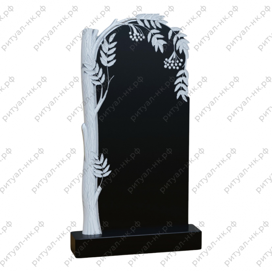 Резной памятник с деревом № 6
