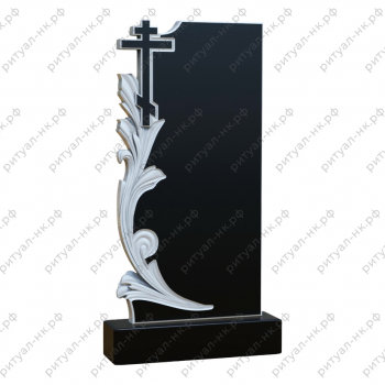 Резной памятник цветы № 3