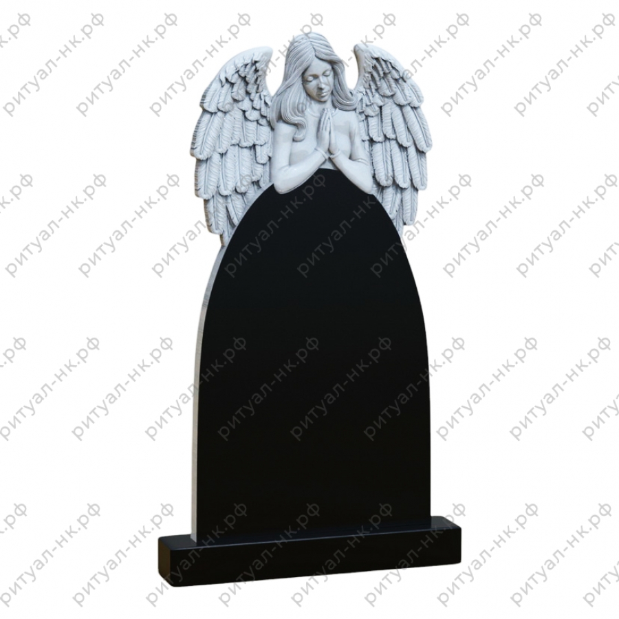 Резной памятник ангел № 13