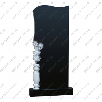 Резной памятник цветы № 25