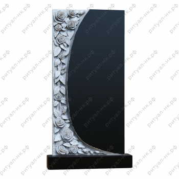 Резной памятник цветы № 51