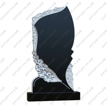 Резной памятник цветы № 139