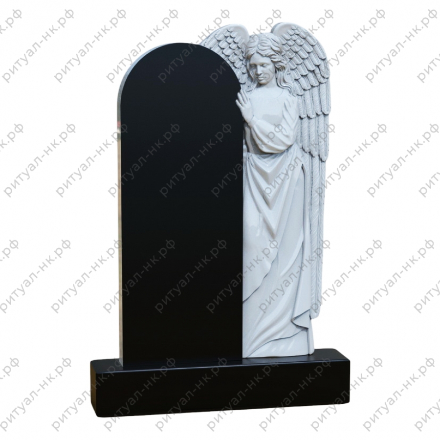 Резной памятник ангел № 24