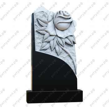 Резной памятник цветы № 154