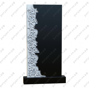 Резной памятник цветы № 1