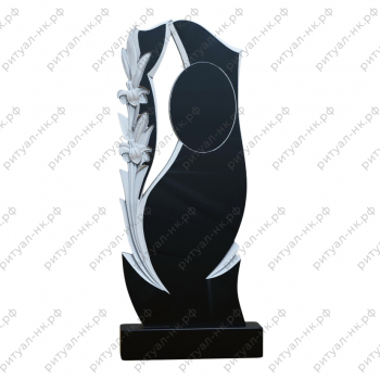 Резной памятник цветы № 35