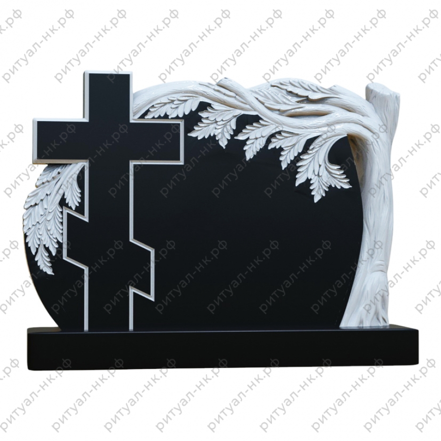 Резной памятник семейный № 44