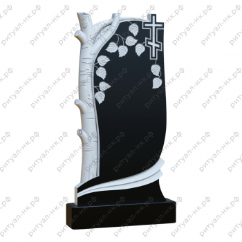 Резной памятник с деревом № 9