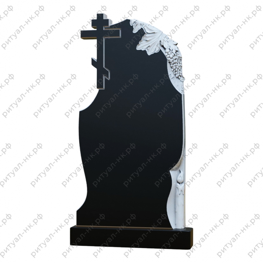 Резной памятник со свечой № 7