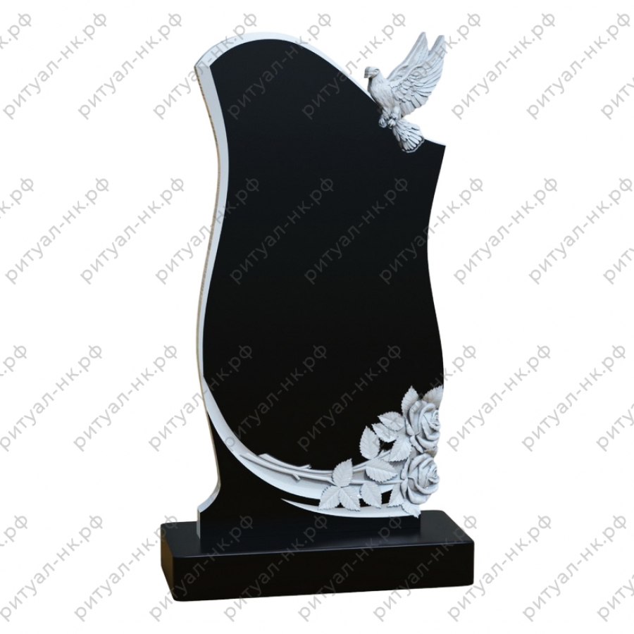 Резной памятник с птицей № 15