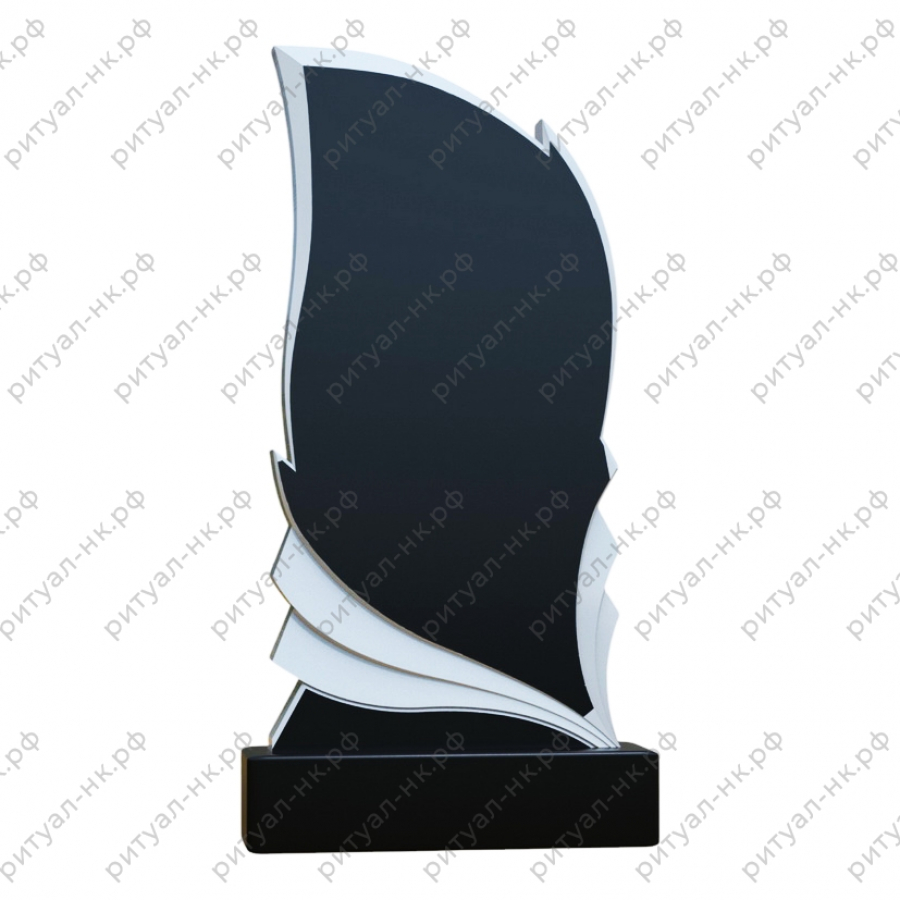 Резной памятник с пламенем № 15