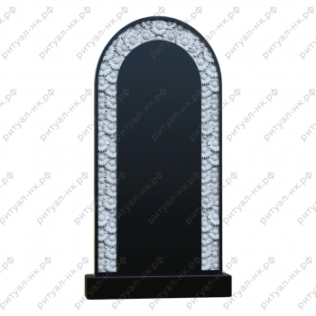 Резной памятник цветы № 37