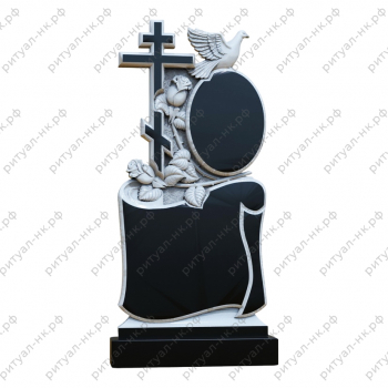 Резной памятник с птицей № 26