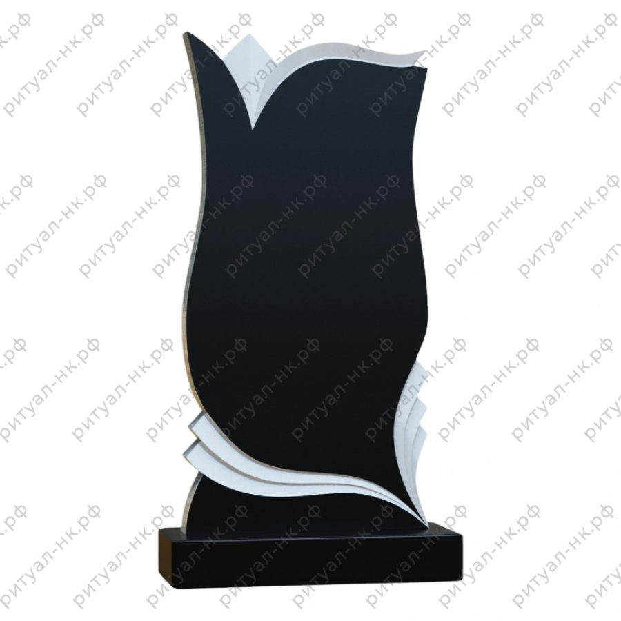 Резной памятник цветы № 149