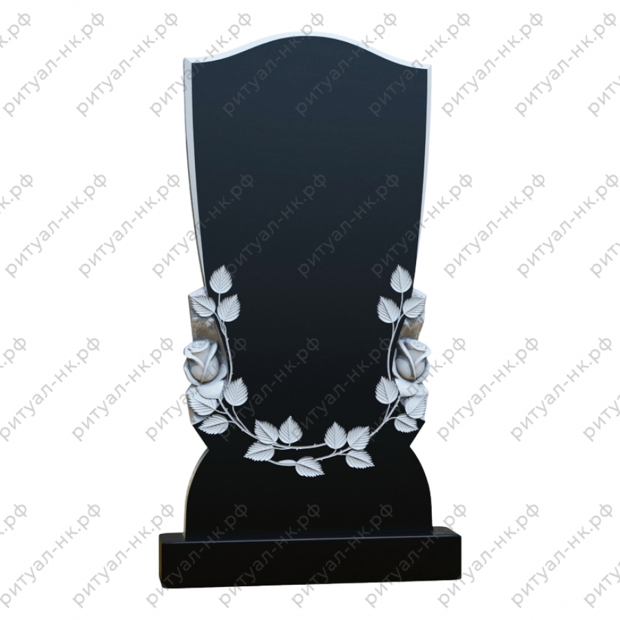 Резной памятник цветы № 141