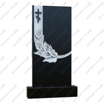 Резной памятник цветы № 157