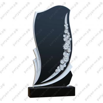 Резной памятник с пламенем № 13