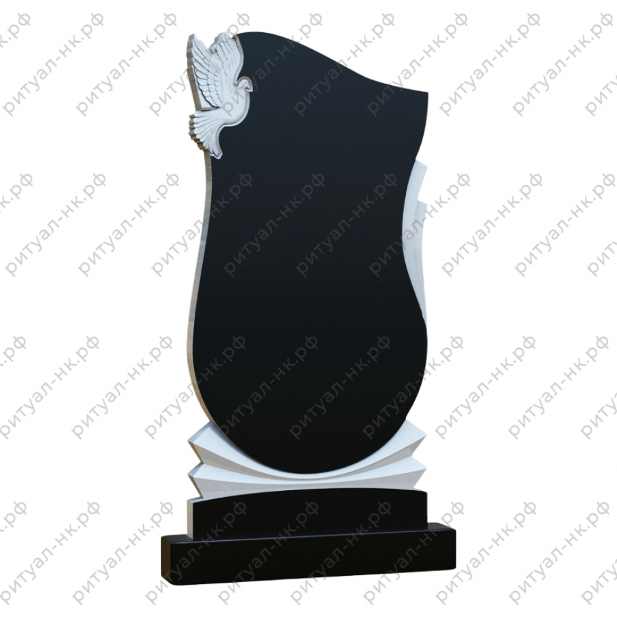 Резной памятник с птицей № 25