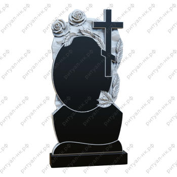 Резной памятник цветы № 89