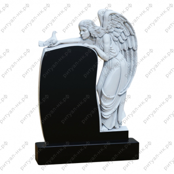 Резной памятник ангел № 22