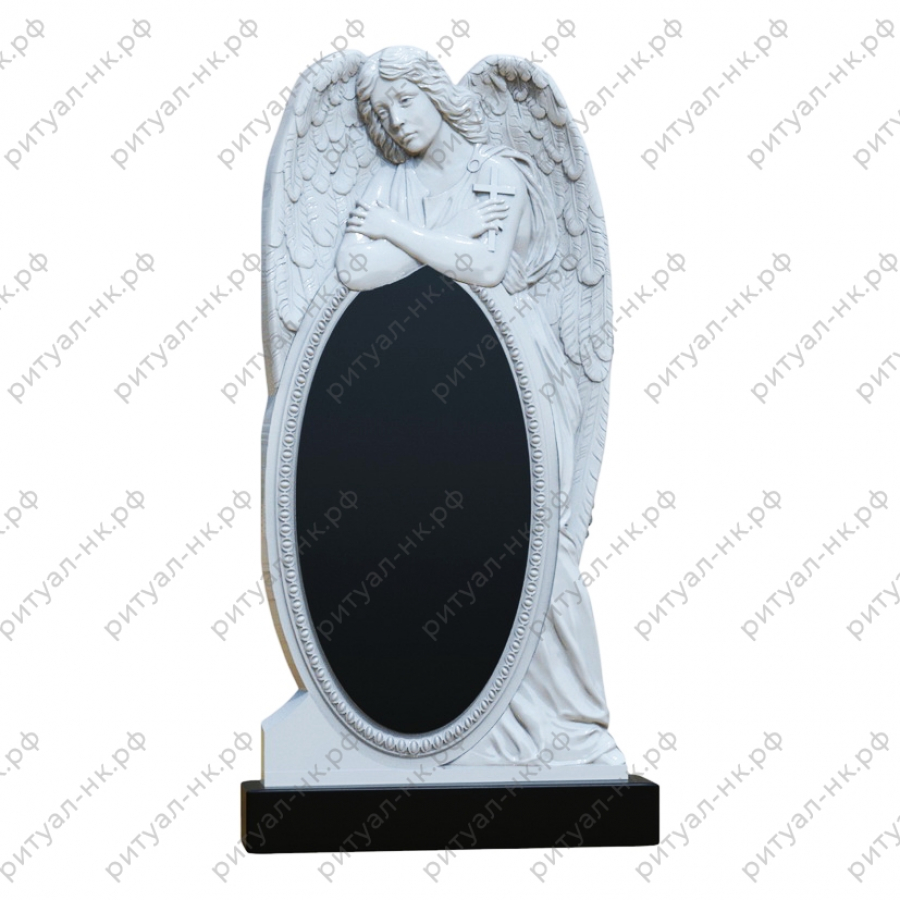 Резной памятник ангел № 30