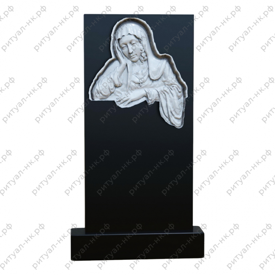 Резной памятник скорбящая № 22