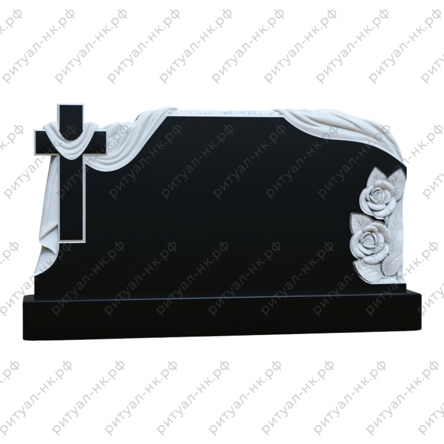 Резной памятник семейный № 53