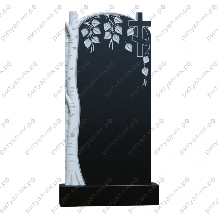 Резной памятник с деревом № 32