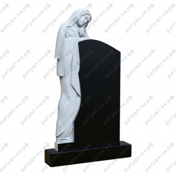 Резной памятник скорбящая № 2