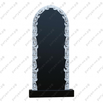 Резной памятник цветы № 140