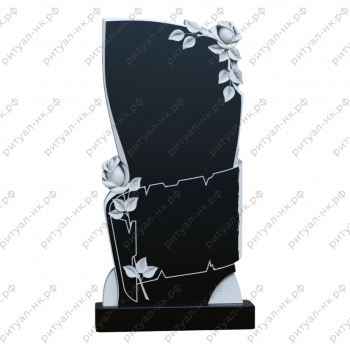 Резной памятник со свитком № 1