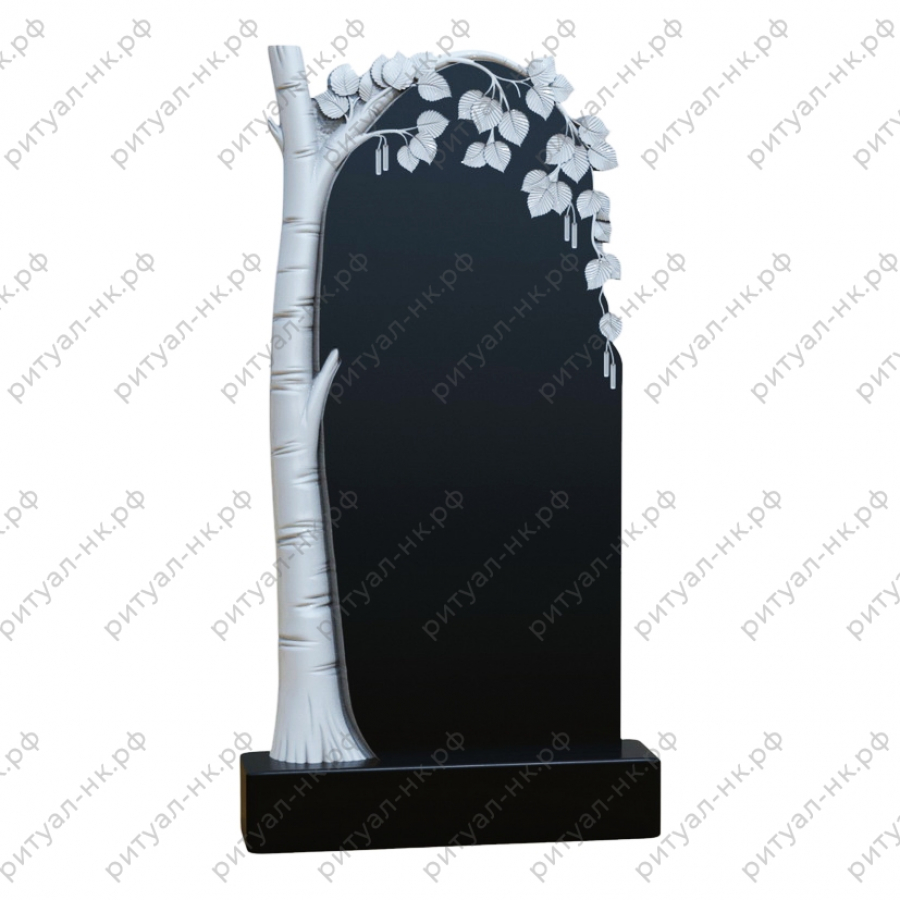 Резной памятник с деревом № 31