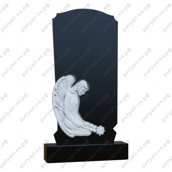 Резной памятник ангел № 66