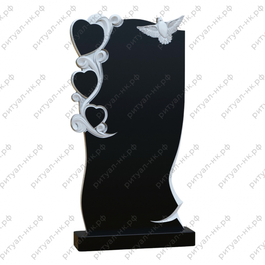 Резной памятник с птицей № 28