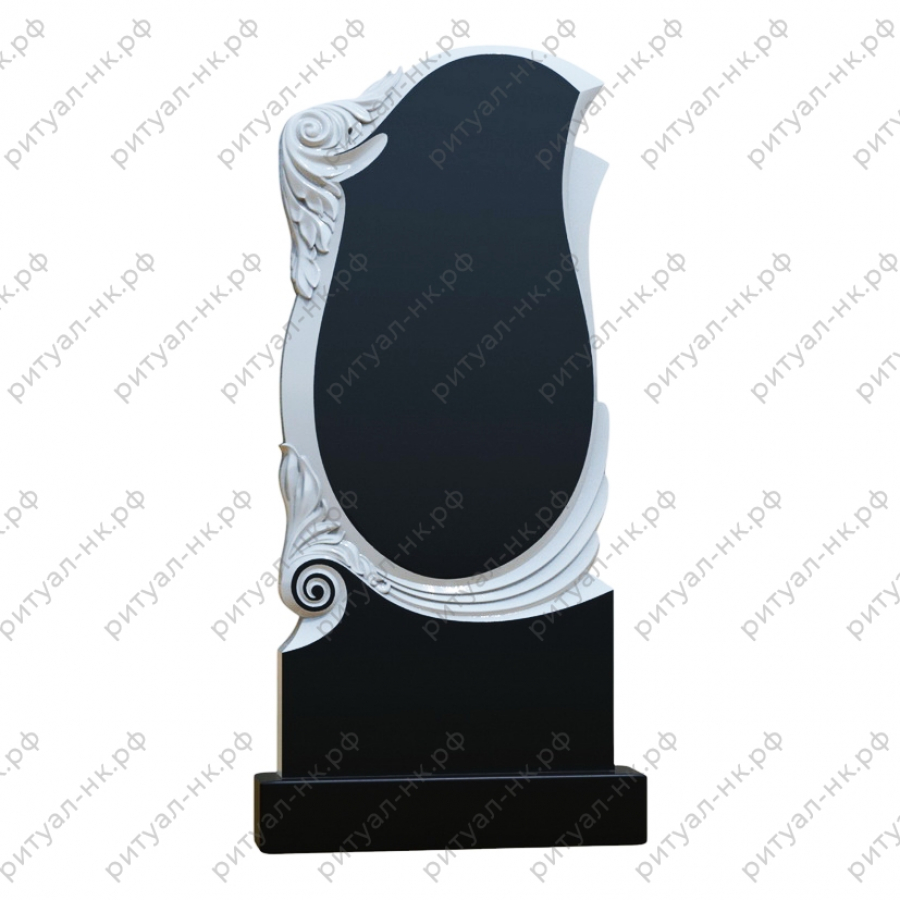 Резной памятник со свитком № 2