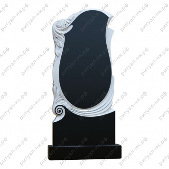 Резной памятник со свитком № 2