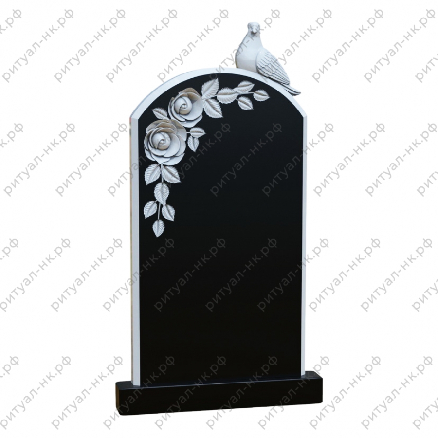 Резной памятник с птицей № 21