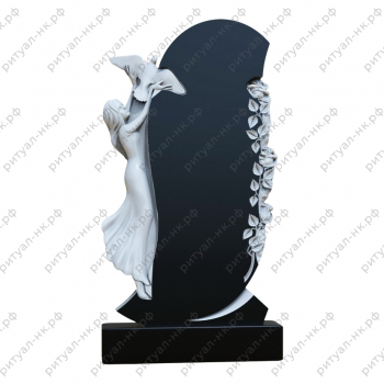 Резной памятник с птицей № 40