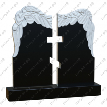 Резной памятник двойной № 1