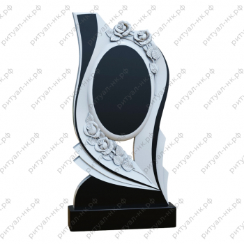 Резной памятник цветы № 99