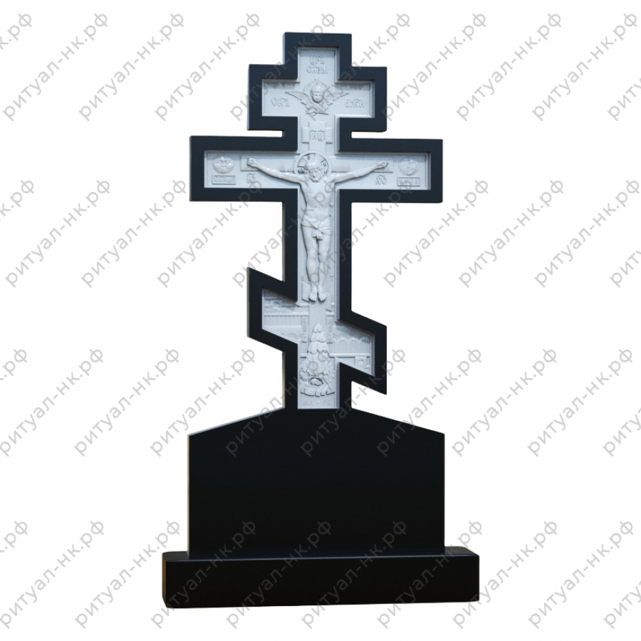 Резной памятник крест № 25