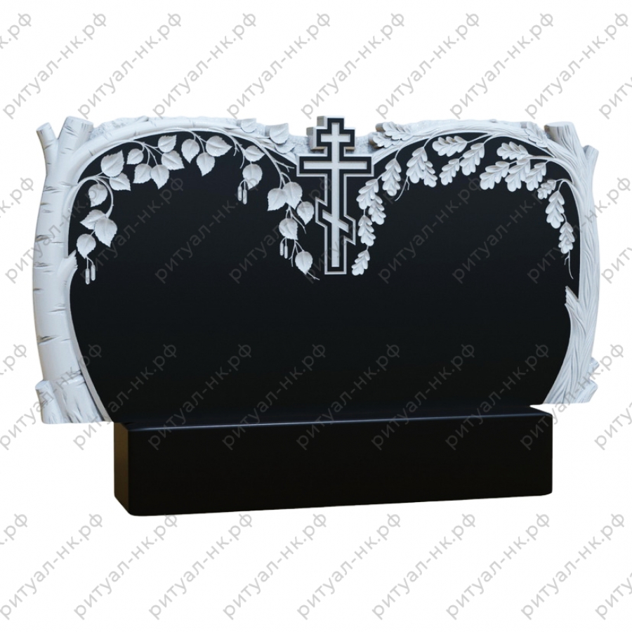 Резной памятник семейный № 104