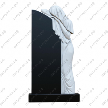 Резной памятник скорбящая № 15