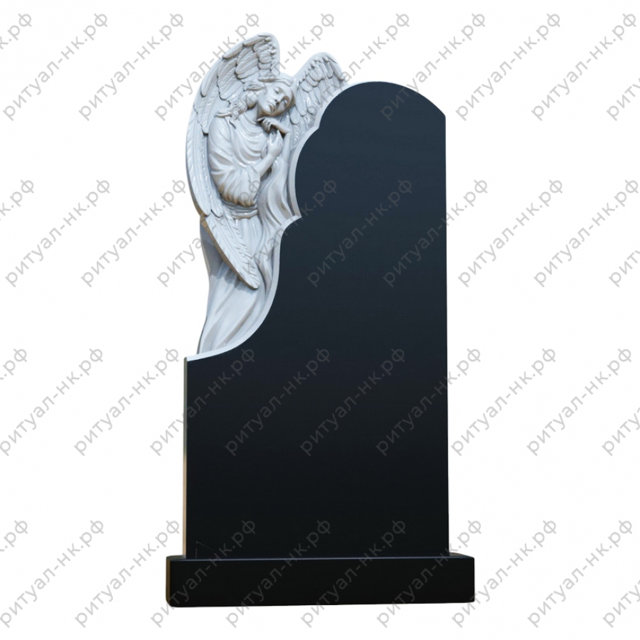 Резной памятник ангел № 7
