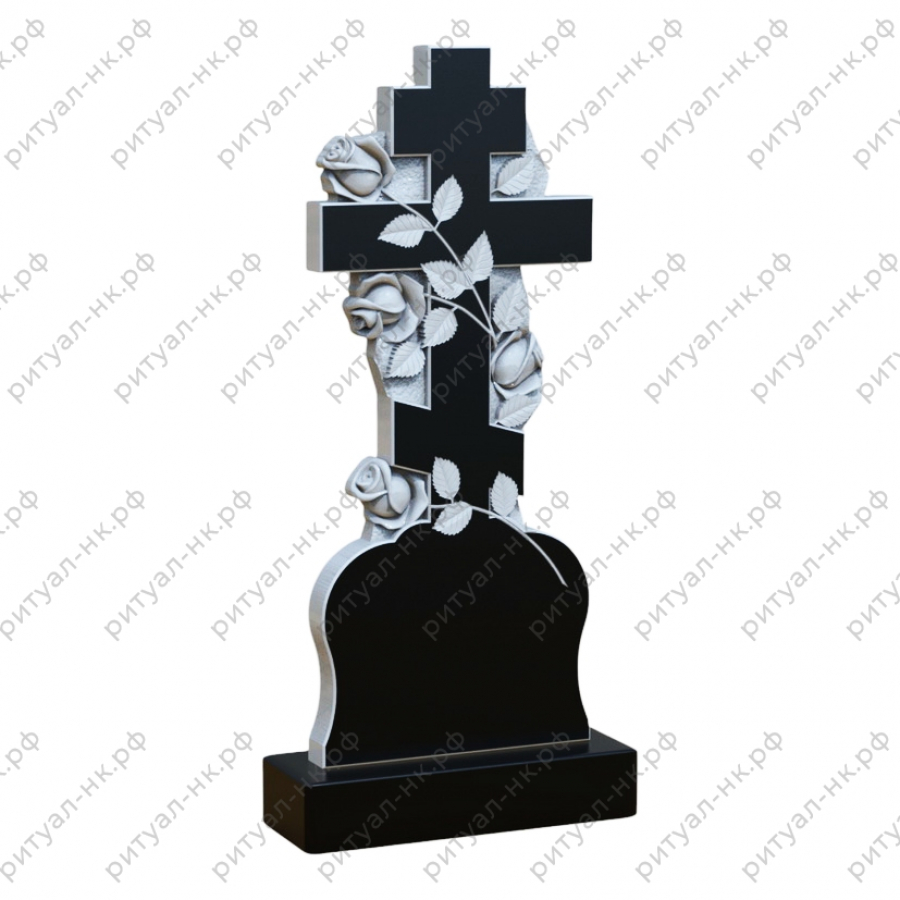Резной памятник крест № 22